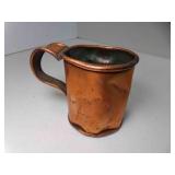 Small Dented Vintage Copper Mug/Tankard
