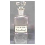 9" Antique Apothecary Drug Store Jar w/Stopper