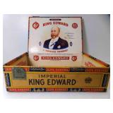 Vintage King Edward Imperial Cardboard Cigar Box