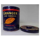 Vintage Granger Pipe Tobacco Tin w/Tax Stamp