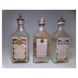 3 OLD Bottles of S & S Hair Tonic & Color Restorer