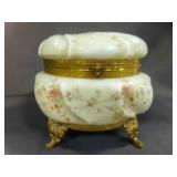 Victorian Wave Crest Hinged Dresser Box or Jewel