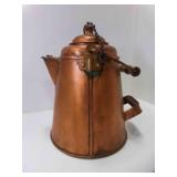OLD Copper Cowboy Coffee Pot Wide Bottom Design