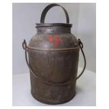 12 Quart Antique Farm Metal Milk Dairy Jug