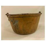 OLD Brass Kettle w/Bail Handle