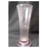 Vintage Purple Depression Footed Flute Glass Vase