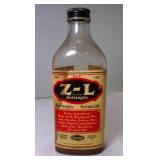 Vintage Z-L Antiseptic Germicide Glass Bottle