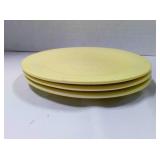 3 Fiestaware Classic Rim Dinner plates- carafe