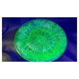 4 Vintage Federal Glass Sylvan "Parrot" dinner