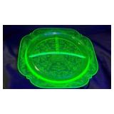 5 Vintage Federal Madrid 3 part divided plates