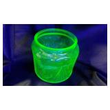 Vintage Hazel Atlas Royal Lace Vaseline cookie jar