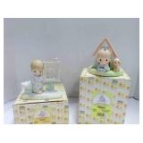 2 vintage Enesco Precious Moments figurines