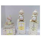 3 vintage Enesco Precious Moments figurines
