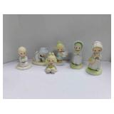 6 Precious Moments figurines