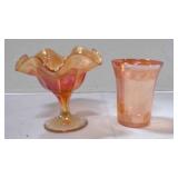 Vintage Federal Marigold juice cup