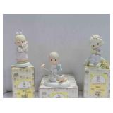 3 vintage Enesco Precious Moments figurines