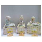 3 vintage Enesco Precious Moments figurines