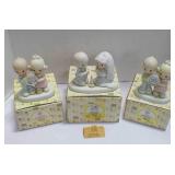 3 vintage Enesco Precious Moments figurines