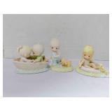 3 Precious Moments figurines