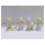 4 Precious Moments figurines