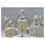 3 vintage Enesco Precious Moments figurines