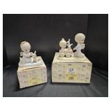 2 vintage Enesco Precious Moments figurines