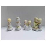 4 Precious Moments figurines