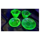 Vintage Federal Georgian Love Birds Vaseline