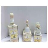 3 vintage Enesco Precious Moments figurines