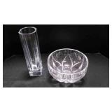Nachtmann crystal bowl & Vintage Heavy Geometrical