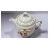 small Porcelier tea pot Vitreous hand decorated