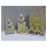 3 vintage Enesco Precious Moments figurines