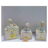 3 vintage Enesco Precious Moments figurines