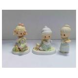 3 Precious Moments figurines
