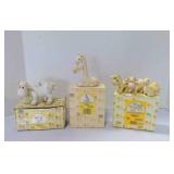 3 vintage Enesco Precious Moments figurines