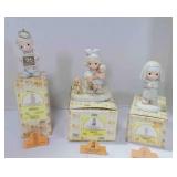 3 vintage Enesco Precious Moments figurines