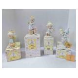 4 vintage Enesco Precious Moments figurines