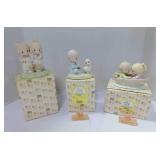 3 vintage Enesco Precious Moments figurines