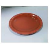 Fiestaware oval platter rose, scratches from use
