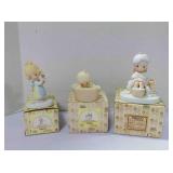 3 vintage Enesco Precious Moments figurines