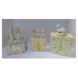3 vintage Enesco Precious Moments figurines