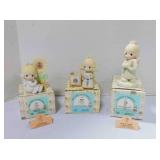 3 vintage Enesco Precious Moments figurines