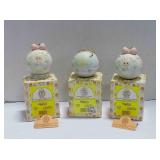 3 vintage Enesco Precious Moments figurines