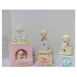 3 vintage Enesco Precious Moments figurines