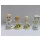 4 Precious Moments figurines