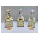 3 vintage Enesco Precious Moments figurines