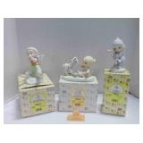 3 vintage Enesco Precious Moments figurines