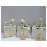 3 vintage Enesco Precious Moments figurines