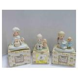 3 vintage Enesco Precious Moments figurines
