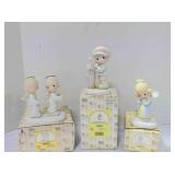 3 vintage Enesco Precious Moments figurines